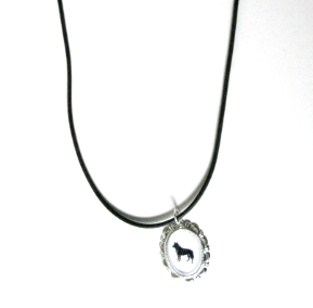 Australian Cattle Dog Cameo Necklace Handmade Gifts