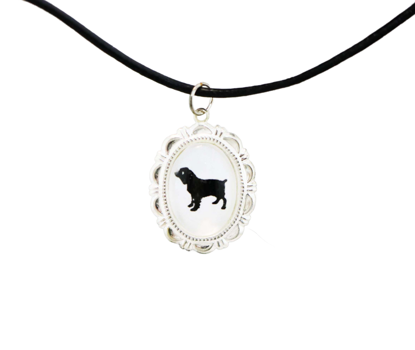 Boykin Spaniel Dog Cameo Necklace Handmade