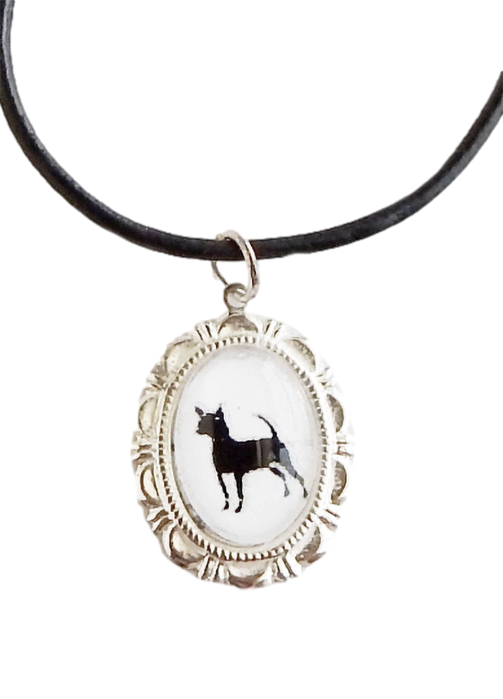 Chihuahua Dog Cameo Necklace Handmade Gifts