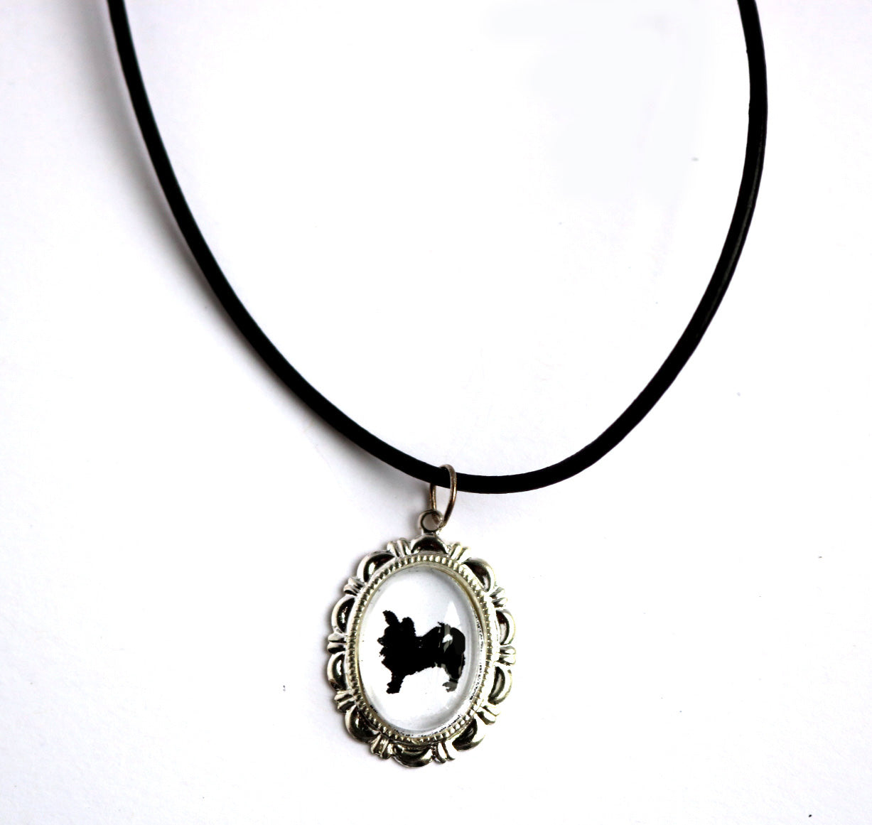 Long Haired Chihuahua Cameo Necklace Handmade Gifts