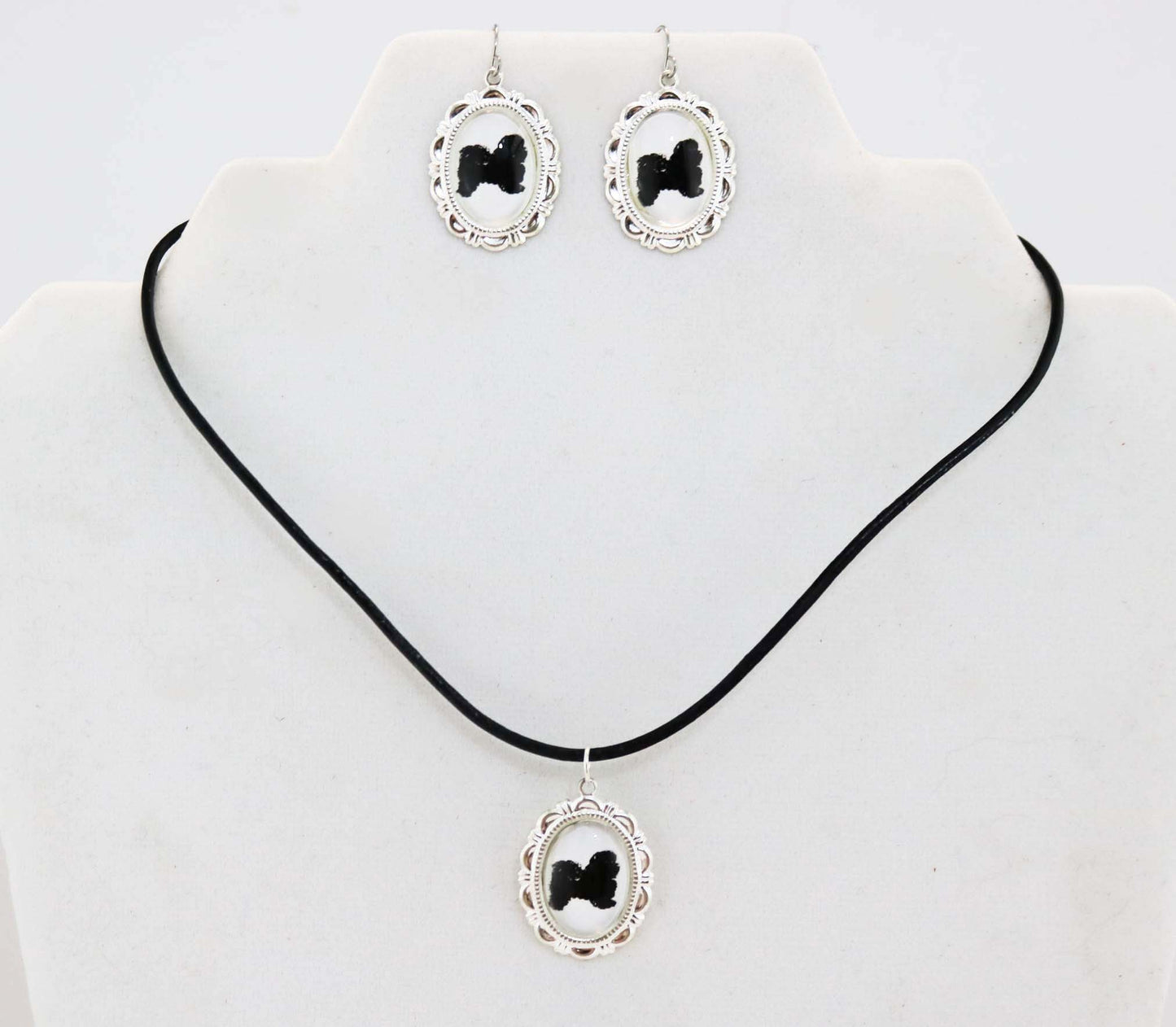 Havanese Dog Cameo Necklace Handmade Gifts