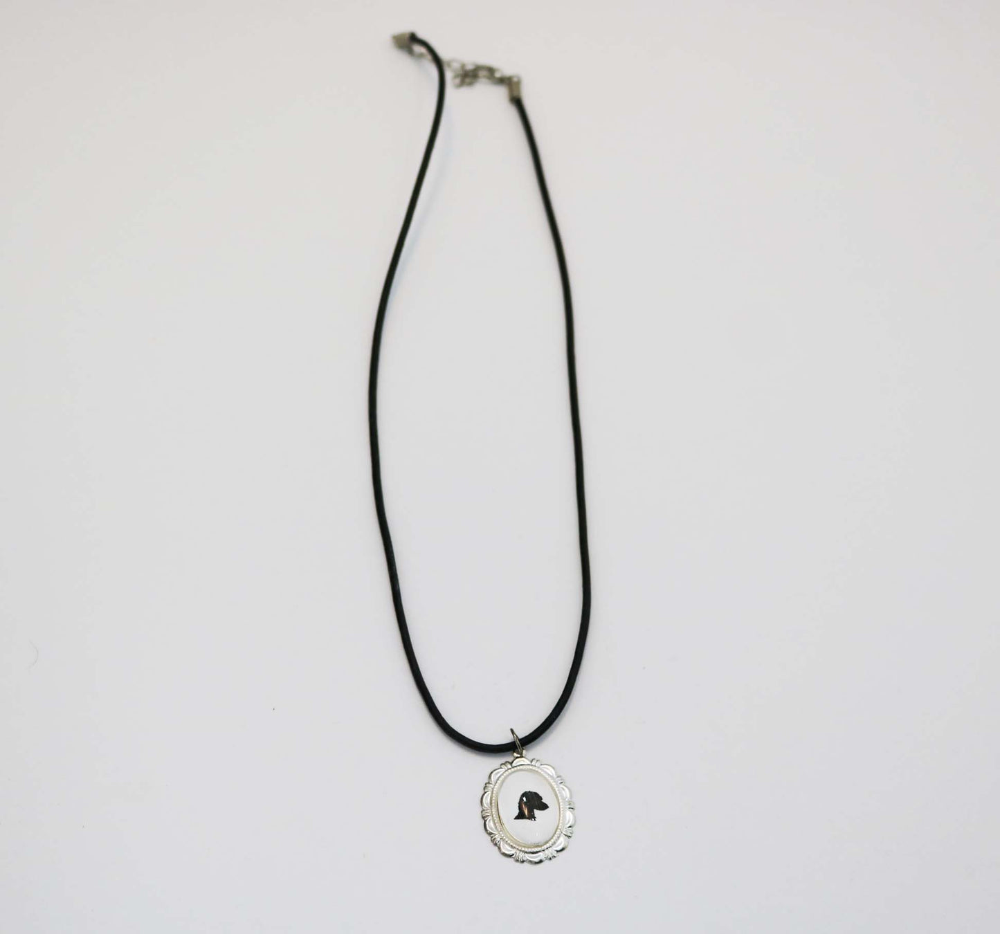Poodle Head Dog Cameo Necklace Handmade Gifts