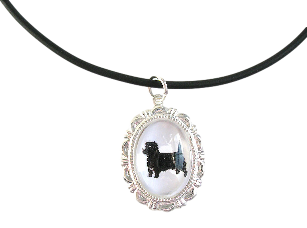 Cairn Terrier Dog Cameo Necklace Handmade Gifts