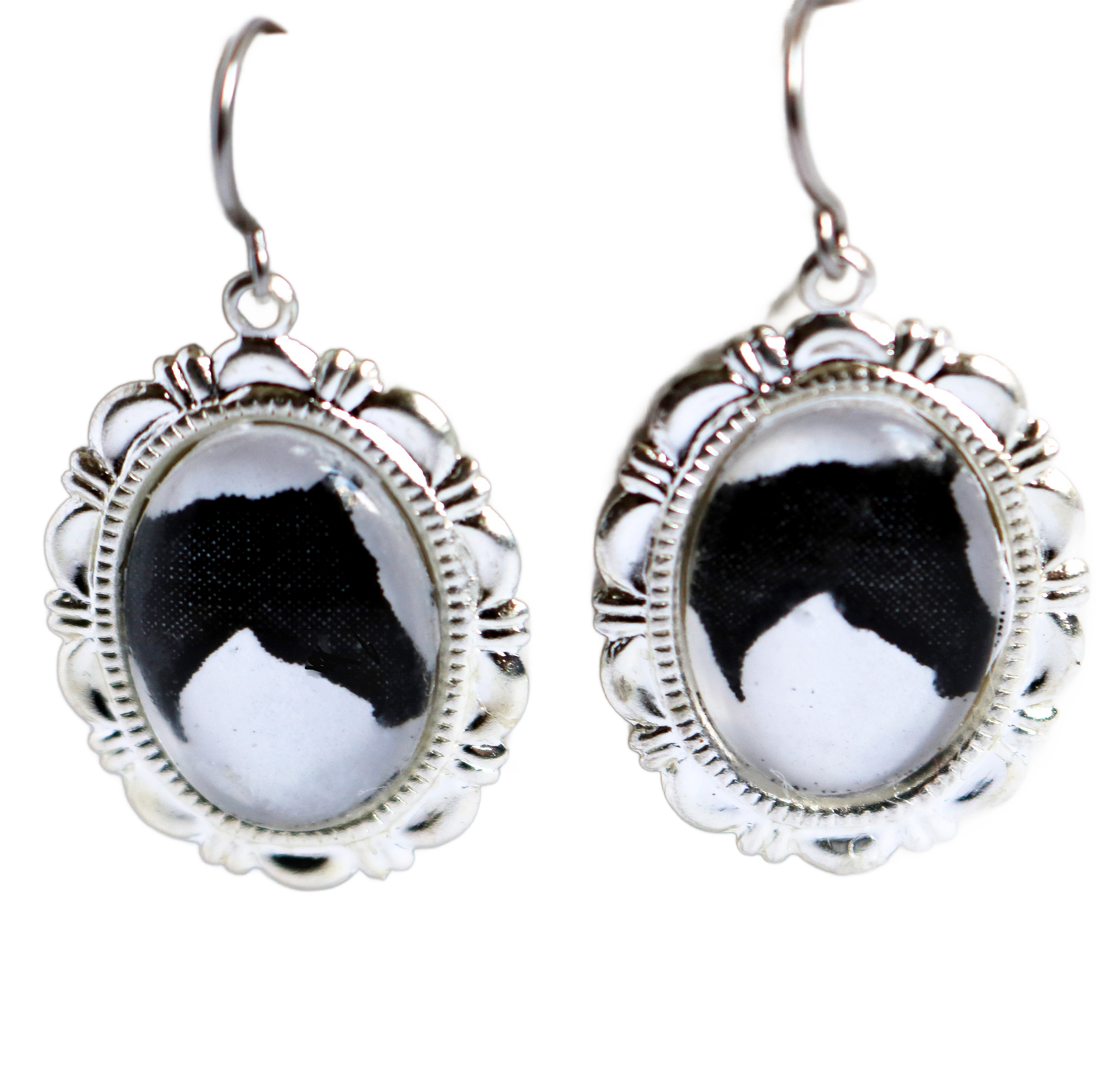 Horse Head Earrings Cameo Pierced Handmade Gifts