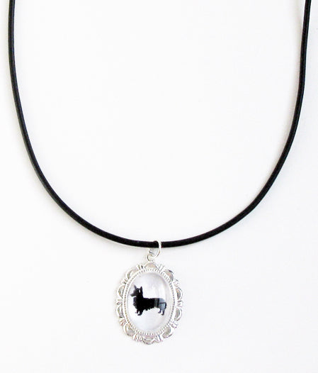 Pembroke Welsh Corgi Dog Cameo Necklace Handmade Gifts