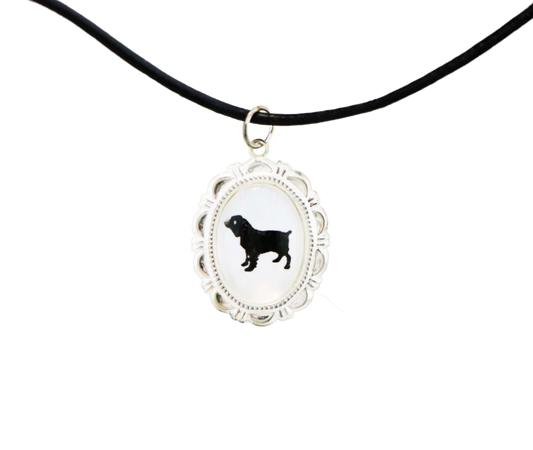 Boykin Spaniel Dog Cameo Necklace Handmade