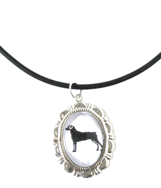 Brittany Spaniel Dog Cameo Necklace Handmade Gifts
