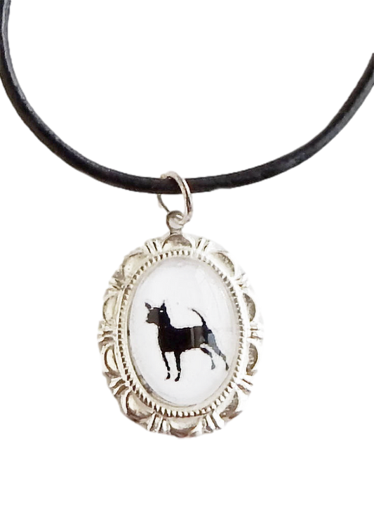 Chihuahua Dog Cameo Necklace Handmade Gifts