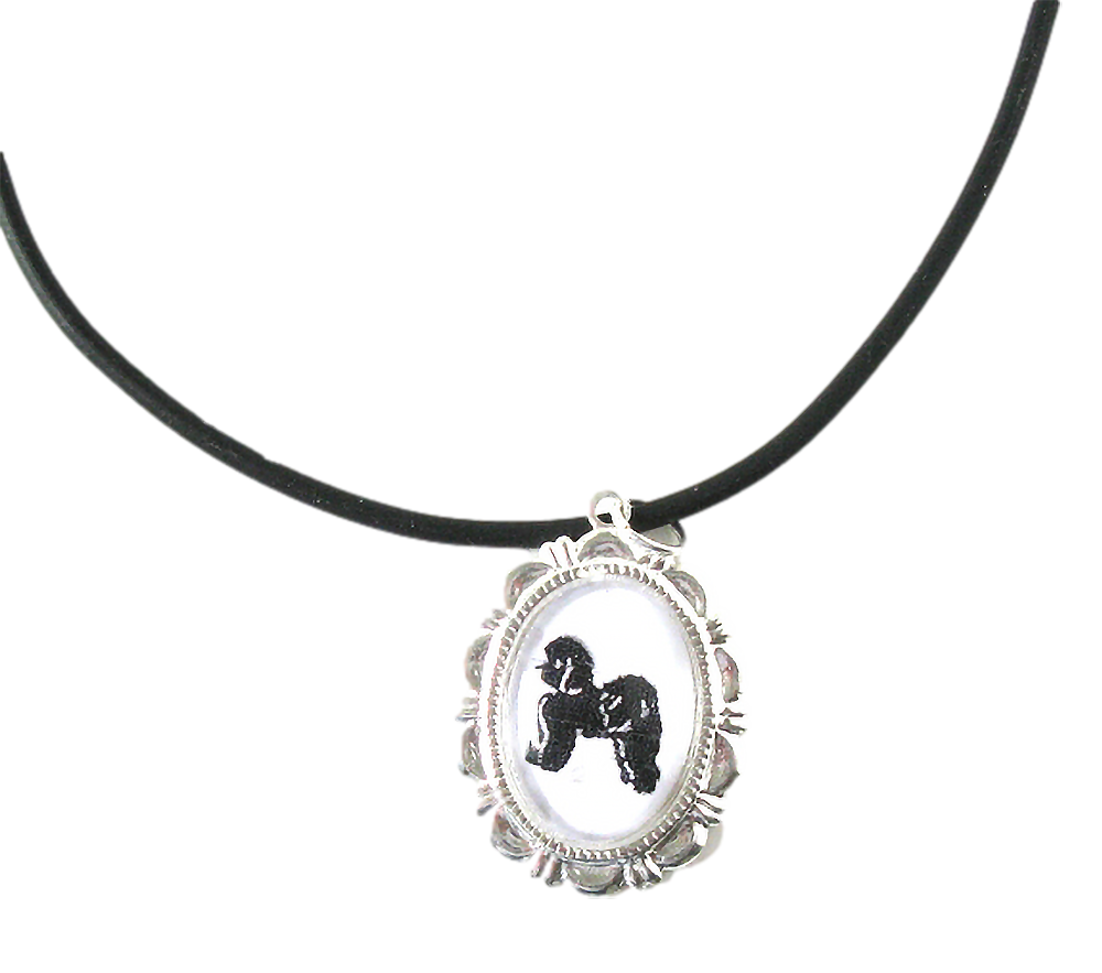 Bichon Frise Dog Cameo Necklace Handmade Gifts