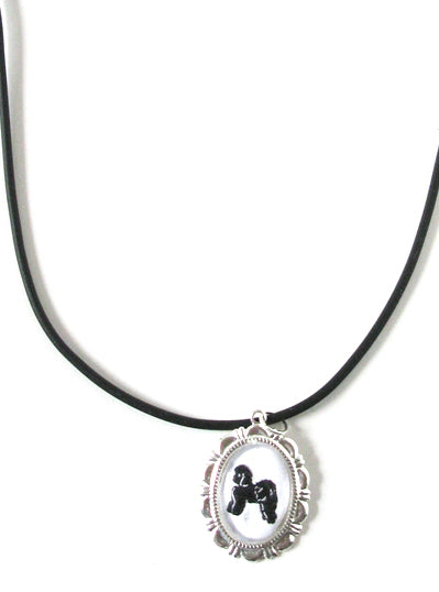 Bichon Frise Dog Cameo Necklace Handmade Gifts