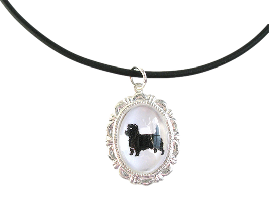 Cairn Terrier Dog Cameo Necklace Handmade Gifts