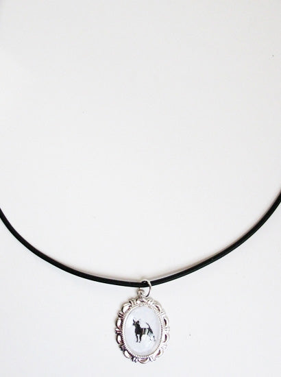 Chihuahua Dog Cameo Necklace Handmade Gifts